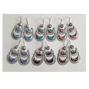 Pendientes de plata estilo Tribal Kuchi, hechos a mano, alemán, de alta calidad - Product Image 1