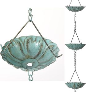 Cadena de Lluvia Decorativa de Metal Rústico con Aspecto Vintage, Duradera, para Jardín, Adorno Colgante, Gotas de Agua de Lluvia - Product Image 4
