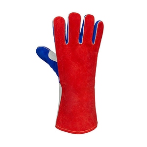 Gants de soudage en cuir de vachette pleine fleur pour le hockey, protection industrielle des mains, lutte contre les incendies, barbecue, four et grillades - Product Image 3