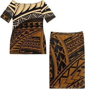 Vêtements pour femmes Robes traditionnelles polynésiennes hawaïennes à imprimé tribal pour femmes Robes de soirée Femmes grandes tailles - Product Image 4