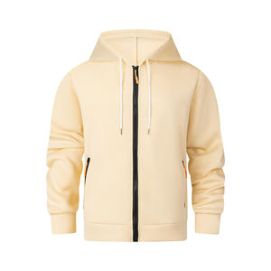 Men's Full <b>Zip</b> Hoodie Casual Fleece Sweatshirt Comfortable Hooded <b>Jacket</b> With Pockets Custom Bulk Apparel For Everyday Wear - Product Image 3