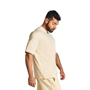 Venta al por mayor nuevo diseñador de manga corta stock 100% algodón camiseta cuello redondo hombres camiseta transpirable hecho en Pakistán - Product Image 2