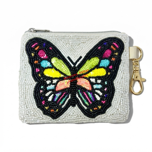 Handcrafted Tiger Beaded Coin Purse with Gold Keyring Seed Bead Zip Wallet for Boutique Wholesale Manufacturer - Product Image 5