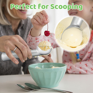 Heavy Duty Aluminum Eco-Friendly Silver Plated Modern Coffee <b>Spoon</b> Durable Metal Scoop Flat Bottom Utility 3mm Thickness Metal - Product Image 5