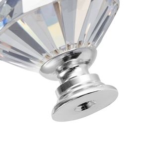 Paquete de 12 tiradores y manijas de 1.22 pulgadas de diamante, acrílico sólido y aleación de zinc para gabinetes, cajones y puertas de muebles de cocina y tocadores - Product Image 5