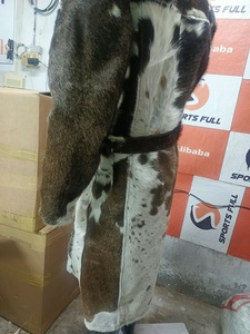 Chaqueta Safari Deportiva de Cuero Vacuno, Manga Larga, Abrigo de Invierno con Ribete de Piel, Cierre de Cremallera, Cuero Vacuno Genuino Impermeable, OEM - Product Image 2