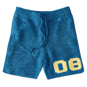 Shorts en mohair OEM de luxe, style streetwear, en mélange de laine pelucheuse, marque privée, fournisseur mondial, usine - Product Image 6