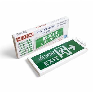 ไฟสัญญาณทางออกแบบ LED พลาสติก Kentom KT-110 พร้อมแบตเตอรี่สำรองฉุกเฉิน 3 ชั่วโมง สำหรับใช้งานกลางแจ้ง - Product Image 1