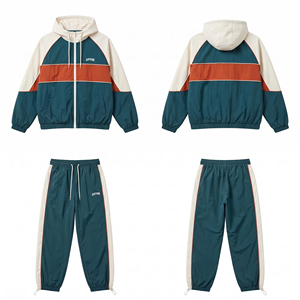 Conjunto de Chándal Cortavientos Personalizado, Proveedor de Pakistán, Chaqueta y Pantalones de Nailon para Hombre, OEM - Product Image 1