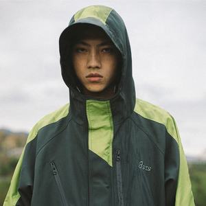 Chaqueta Cortavientos Ligera con Capucha para Hombre, Diseño Deportivo con Bloques de Color, Secado Rápido, Manga Larga, Ropa de Primavera para Exteriores - Product Image 4