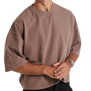 Camiseta Oversize de Algodón Pesado para Hombre, Estilo Urbano, Casual, Personalizable, Venta al por Mayor, Fabricante de Camisetas Oversize de Algodón Pesado - Product Image 1
