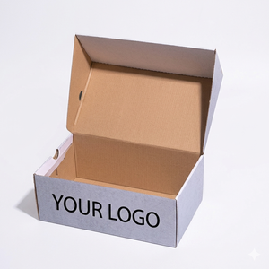Boîtes à chaussures en carton laminé brillant jetables, emballage personnalisé pour les marques de vente au détail de chaussures, le commerce électronique et les marchés durables - Product Image 4