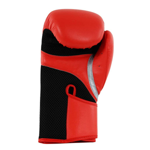 Gants de boxe rouges en PU avec fermeture Velcro, design respirant pour l'entraînement des adultes - Product Image 2