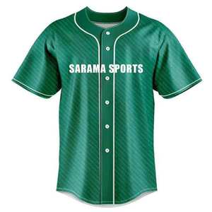 Men Short Sleeve Baseball Jersey Stylish Breathable Quick Dry <b>Polyester</b> <b>Shirt</b> Custom Color Logo Team Name Comfortable Sportswear - Product Image 4