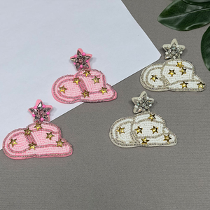 Pendientes de Diseño Pastel Rosa y Verde, Joyería Celestial de Ensueño, Ligeros y Dulces para Mujer, Ideales para Fiestas - Product Image 2