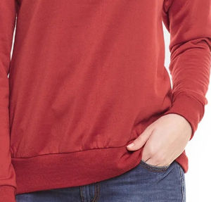 Sweat-shirt décontracté pour femme, col rond, manches longues, grande taille, en polaire élégante pour l'hiver, technique délavée, sexy et fitness - Product Image 6