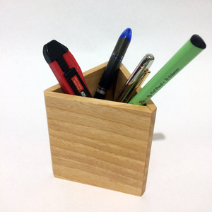 Porte-stylos en bois, organisateur de bureau pour papeterie et maquillage, boîte de rangement, 2 pièces, décoration de bureau, support pour croquis colorés - Product Image 3