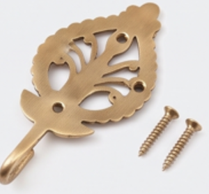 Elegant Matte Gold Polish Brass Wall <b>Hook</b> <b>With</b> Modern Design Perfect For Home Decor Elegant Storage Solutions - Product Image 2