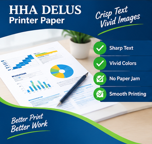 กระดาษปริ้นเตอร์ HONGHA Delus A4 65 ขนาด: 210x297 มม. ความขาว: 95% 65 แกรม x 5 รีม 500 แผ่น/รีม, 5 รีม/กล่อง - Product Image 2