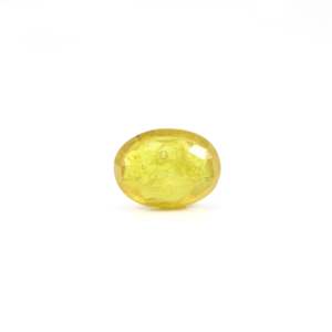 Handcrafted 4.2 Carat Oval Cut Yellow Sapphire Loose Gemstone for Fine Jewelry - Product Image 2