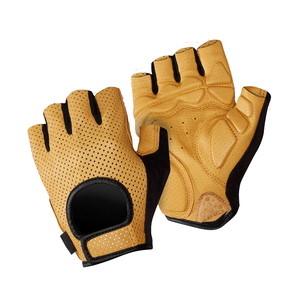 Gants demi-doigts pour vélo, VTT, sans doigts, pour hommes, avec rembourrage en gel - Product Image 4