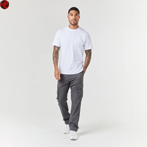 Pantalon cargo pour homme, pantalon de travail multi-poches, pantalon décontracté léger pour l'extérieur et le quotidien, pantalon cargo de couleur unique - Product Image 6