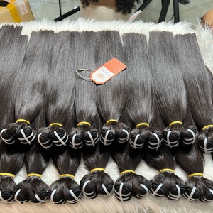Vietnam Black Bone Straight Virgin <b>Hair</b> Extensions Full Length Sewing Weft <b>Hair</b> Bundles in Natural Color Available in Stock - Product Image 4