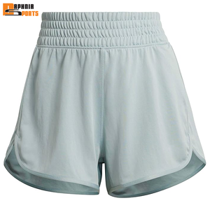 Shorts de sport décontractés pour femmes, personnalisables avec logo, pour yoga, fitness et course, à taille haute élastique, amples, avec poches, séchage rapide - Product Image 4