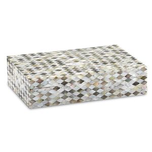 Elegant Mother of Pearl <b>Box</b> Artisan Handmade <b>Trinket</b> Storage Container Decorative Jewelry Organizer Premium Dressing Table Home - Product Image 1