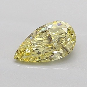 Diamante de Laboratorio Amarillo Intenso de 1 Quilate, Corte Pera, Certificado, Sin Nombres, Piedra Suelta, Nuevo Formato, Patrón Secuencial - Product Image 1