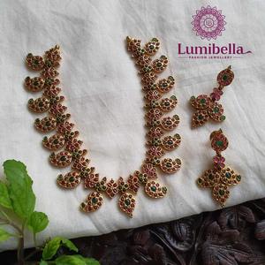 Real Kemp Fine Jewelry Set-Antique 24K Gold Plated Zircon Earrings for Bridal - Product Image 3