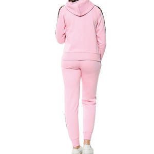 Survêtements de sport personnalisés pour femmes, ensembles d'entraînement en coton pour l'hiver, style OEM, avec logo personnalisé, vêtements de sport pour femmes - Product Image 3