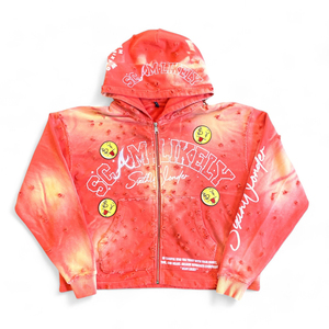 Sudadera con capucha de algodón 100% de alta calidad con cremallera, color liso, bolsillo con estampado personalizado, estilo casual de invierno, totalmente desgastada, nueva tendencia de moda 2026 - Product Image 4