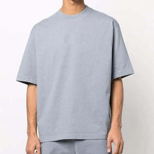 Wholesale Knitted Cotton Drop Shoulder Oversized Vintage Acid Wash Blank Sports <b>Tshirts</b> for Printing 100% Cotton Eco-friendly - Product Image 5