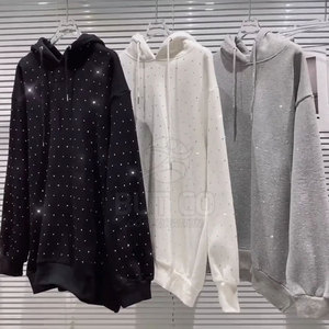 Prix de gros pour les sweats à capuche en strass en stock, sweats à capuche en strass sur mesure, sweats à capuche en strass à vendre - Product Image 3