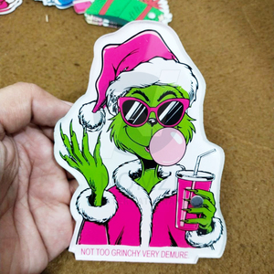 New Custom Logo Grinch Stitch <b>Christmas</b> <b>Candy</b> <b>Cane</b> Design Eyelash Extension Holder Pallet - Product Image 6
