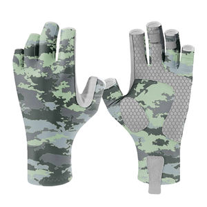 Camouflage Fingerless Summer Sport Fishing <b>Gloves</b> UV Protection Non Slip Lightweight Breathable Paddle Boarding <b>Rowing</b> - Product Image 4