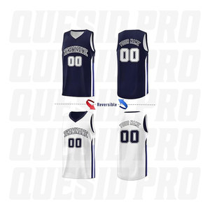 Maillot de basket-ball entièrement personnalisé par sublimation, uniforme de sport d'équipe pour enfants, jeunes et adultes avec broderie, vêtements de sport - Product Image 2