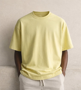 Camisetas de Manga Corta al por Mayor, 220 GSM, 100% Algodón, Tejido de Punto, Impresión Serigráfica, Secado Rápido, Lujosas, Transpirables, Corte Regular, Doble Capa - Product Image 2