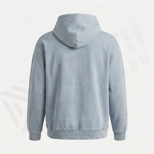 Sudaderas con Capucha Ajustables Personalizadas con Efecto Ácido y Desgastado por el Sol, Transpirables, de Mezcla de Algodón Básica, Premium, Venta al por Mayor, Ropa a Granel - Product Image 2