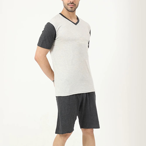 Custom Men Summer T Shirt and Shorts <b>Set</b> Lightweight Breathable Beach Holiday Outdoor Wear Two Piece Outfit OEM Manufacturer - Product Image 2