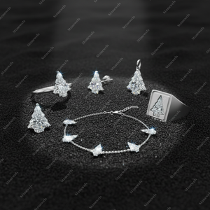 Pendientes de Plata de Ley 925 con Letra Inicial B, Diamante Cultivado en Laboratorio con Certificación GIA IGI, DEF VVS VS, Regalo para Él y Ella - Product Image 6