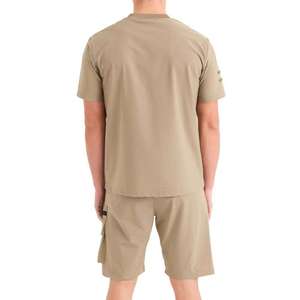 Conjunto Deportivo Casual de Invierno para Hombre, 100% Algodón, Secado Rápido, Camiseta de Manga Corta y Pantalones Cortos hasta la Rodilla, 2 Piezas - Product Image 5