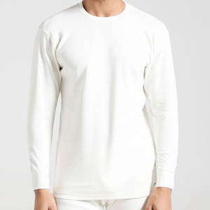 Camiseta Térmica Premium 100% Algodón, Capa Base Cálida para Invierno, Tejido Ecológico, Suave y Transpirable, Cómoda para Uso Diario, para Hombre - Product Image 1