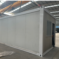 Maison pliante préfabriquée facile à installer de 20 pieds avec 2 chambres, type Z, type X, dortoir, petit appartement, maison conteneur pliable