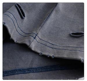 Camiseta con logo personalizado, lavada al ácido, para hombre, estilo desgastado, de tela gruesa, extragrande, de algodón jersey, para hombre, AI-TS-25 - Product Image 3