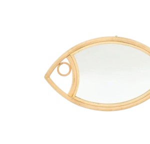 Miroir mural en rotin tressé artisanal de luxe, style bohème, pour chambre d'enfant, décoration murale en osier naturel - Product Image 3