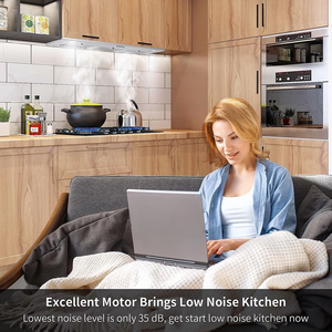 Nouveau Ventilateur d'insertion de cuisine encastré 36 pouces en acier inoxydable 800 CFM à 3 vitesses - Product Image 5