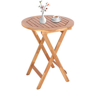 Fournisseur de meubles d'extérieur au Vietnam, table ronde en bois conçue pour une utilisation en intérieur et en extérieur, dotée d'une construction solide - Product Image 6