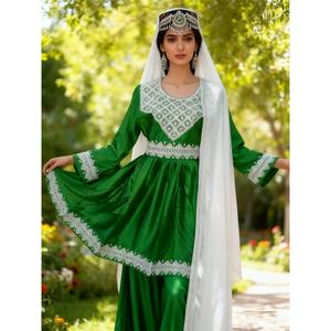 Nuevo Traje Salwar Kameez para Mujer, Estilo Afgano Kuchi Tribal, de Viscosa, Largo hasta el Suelo, Secado Rápido, Diseño Indio-Pakistaní - Product Image 4